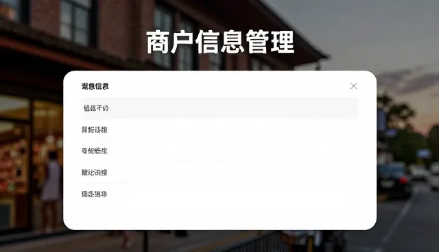 供求关系:商户信息管理的使用与维护建议